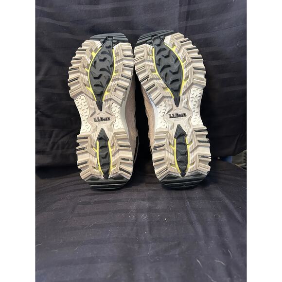 LL Bean High Top Khaki Beige Hiking Boots size 6.5 wide - Picture 5 of 6